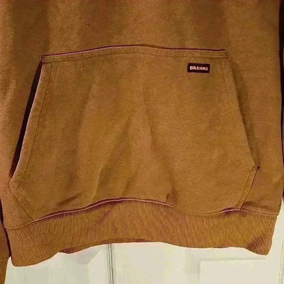 Brahma brown hoodie small 34-36 mens - Picture 5 of 5